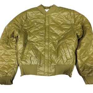 NWT Offline by Aerie | Bomber Sherpa Lined Puffer Jacket Dark Mustard Yellow - S